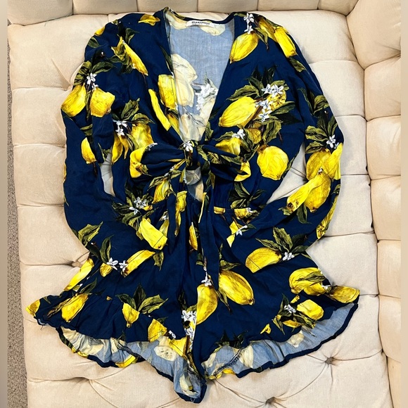 Glamorous Lemon Romper - Picture 5 of 7